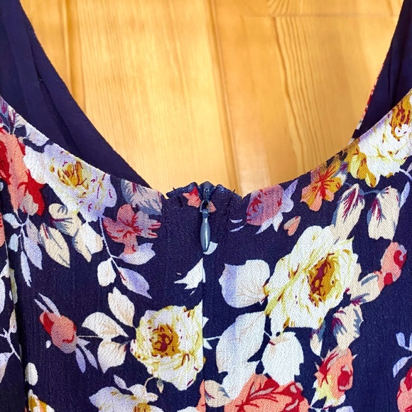 Lulus XL Everlasting Bliss Flowy Blue Floral Print Maxi Dress Long Party Date - Picture 6 of 9